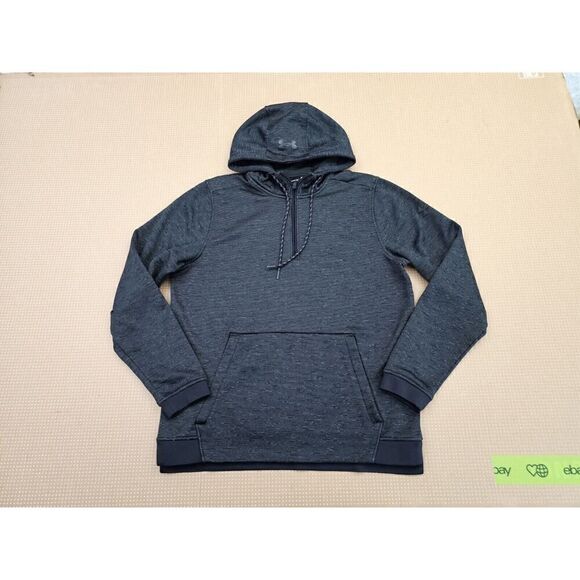Under Armour Men's ColdGear Fleece Zip Hoodie Pullover Black 1320751 Medium - Picture 2 of 8